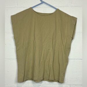 Madewell Woman’s Lightweight Chic Tan Casual Top Size XXS